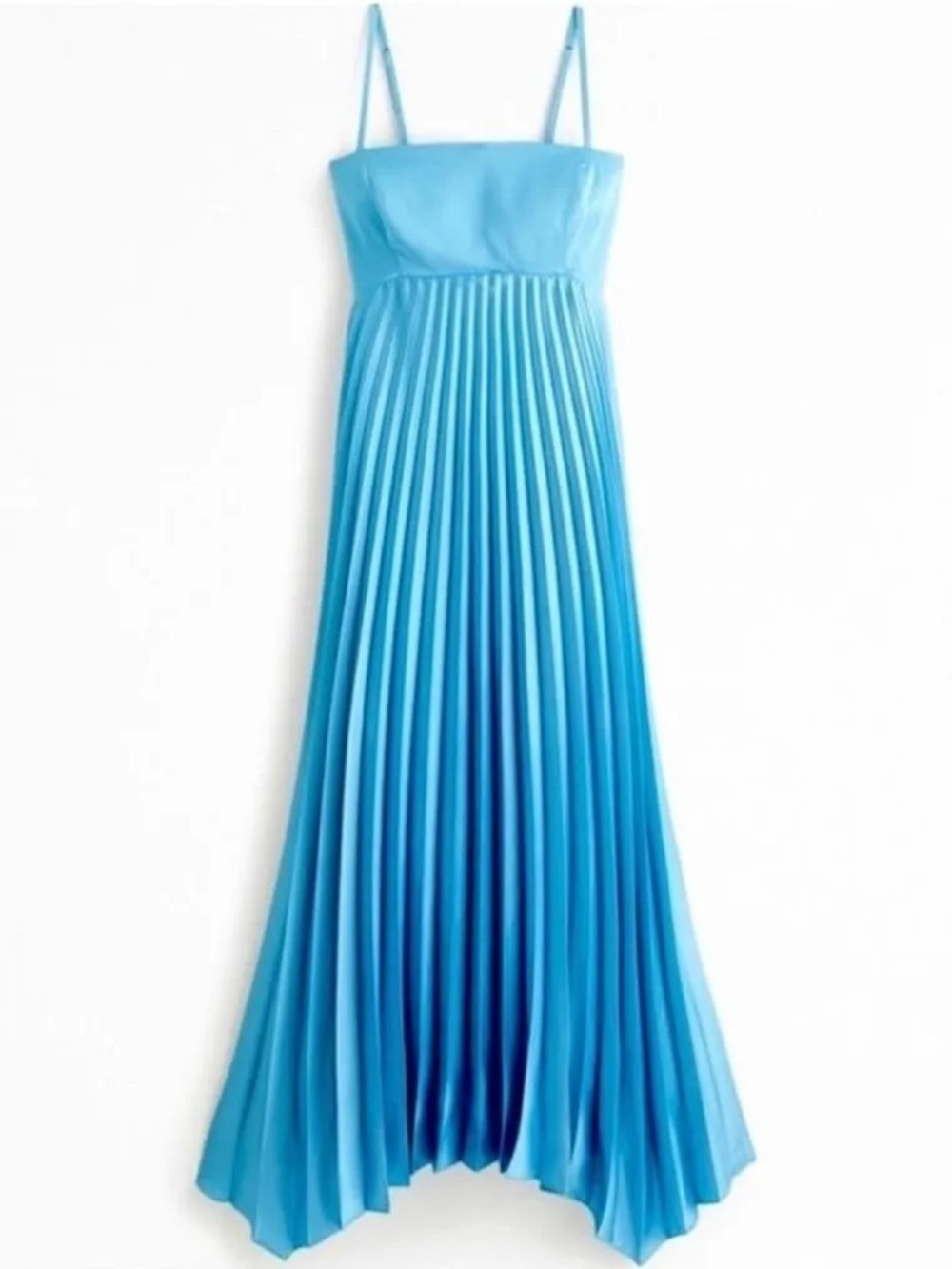 Abercrombie & Fitch The Giselle Clasp-back Pleated Midi Dress M